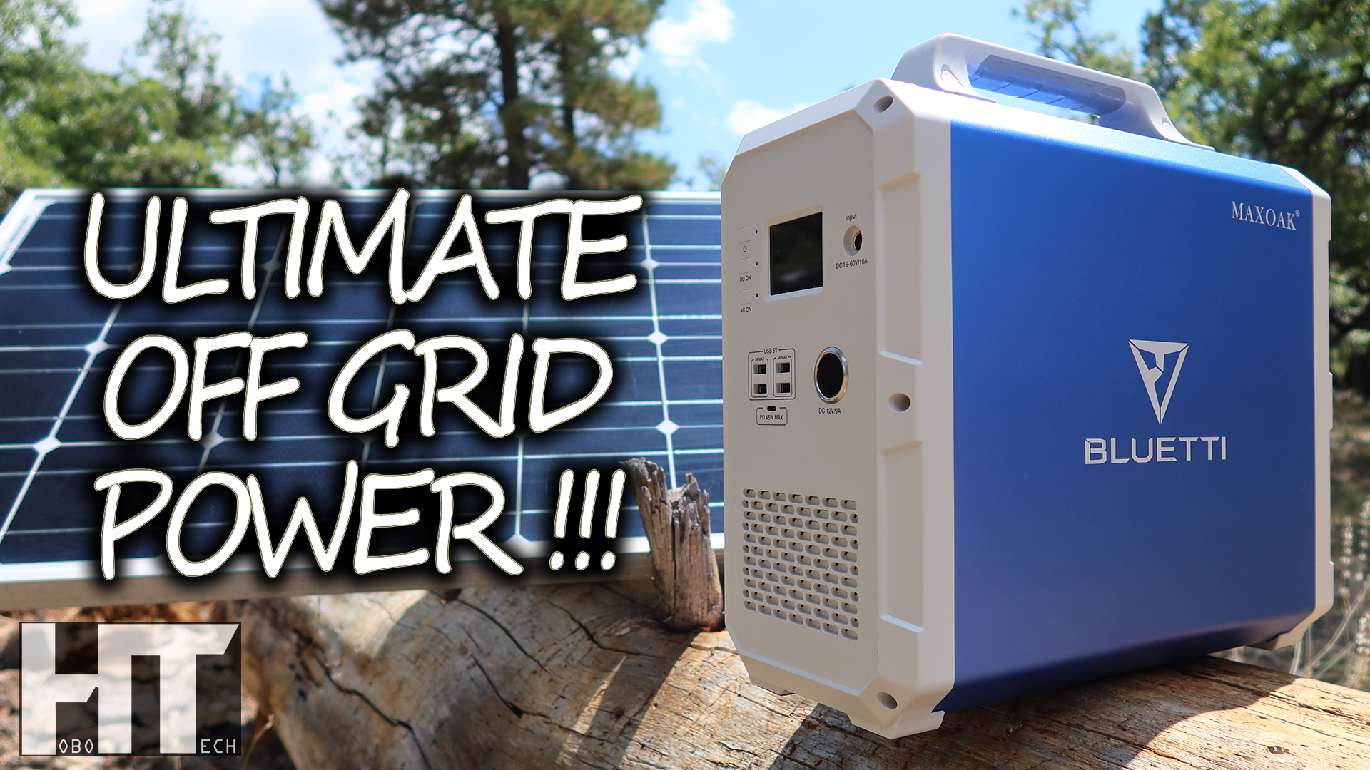 Off Gird Solar Generator 1500Wh MAXOAK Bluetti Portable Power Station