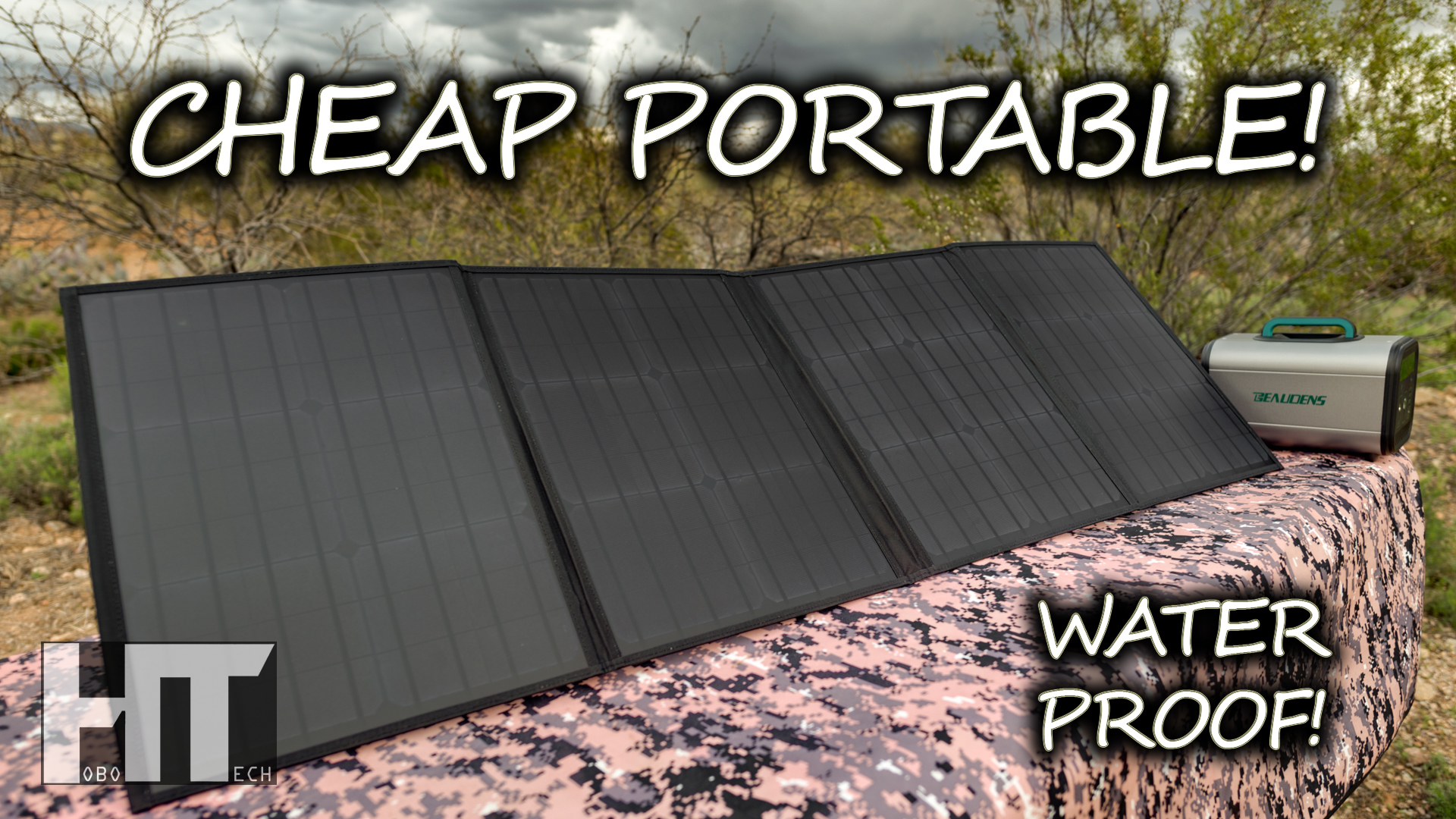 Beaudens 100 Watt Waterproof Portable Folding Solar Panel Review.