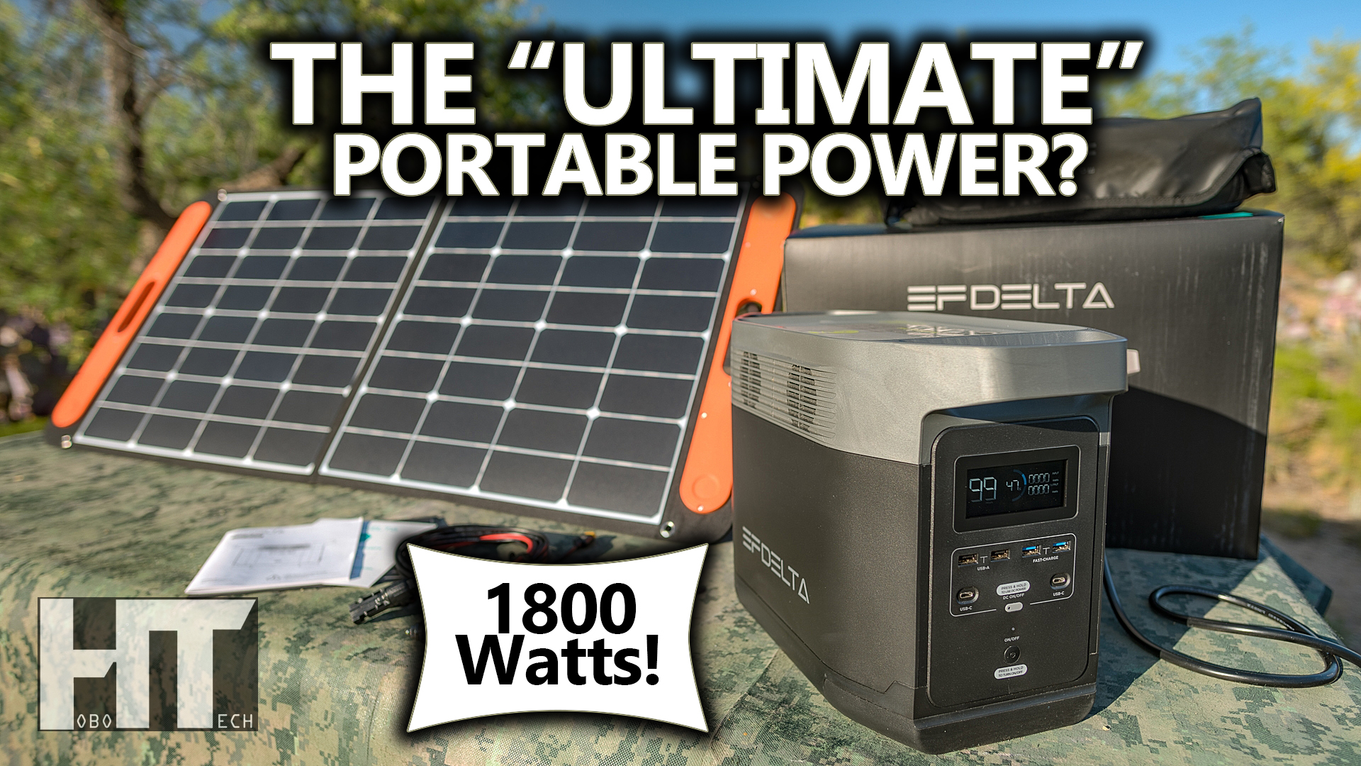 EcoFlow Delta 1300 wH / 1800 W Portable Power Station